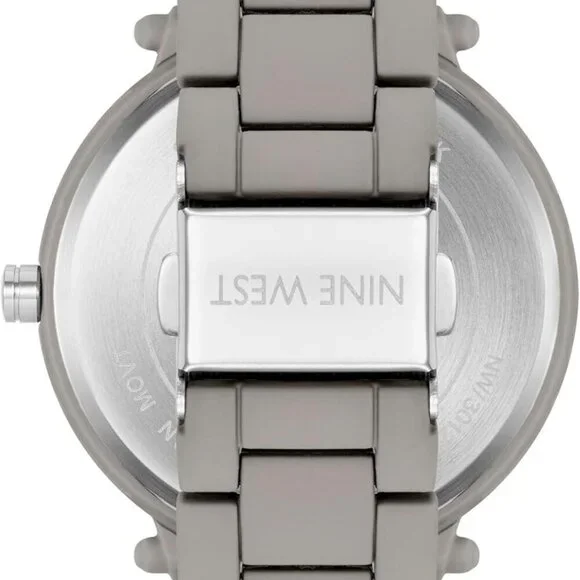 Women\'s Rubberized Bracelet Watch Gray Nine West Women main image 3